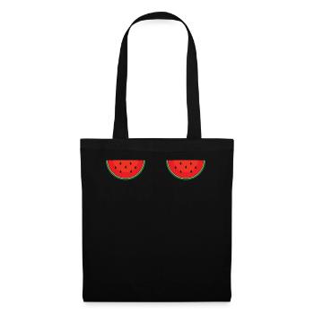 Plage 2022 Tropical Drôle De Pastèque Été - Sac en tissu - noir - Devant