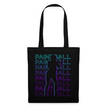 Paintball Rétro - Sac en tissu - noir - Devant