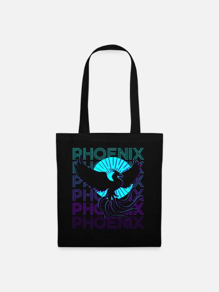 Phoenix Retro - Stoffbeutel - Schwarz