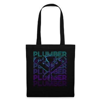 Plumber Retro - Tote Bag - black - Front