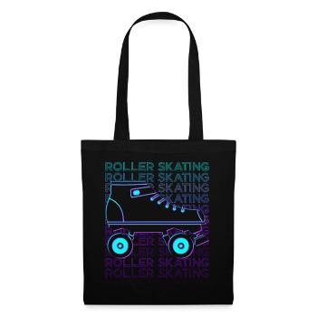 Roller Skating Roller Skaters Roller Skates Retro - Tote Bag - black - Front