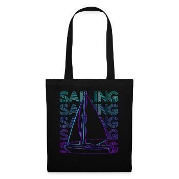 Voile Rétro - Sac en tissu - noir - Devant