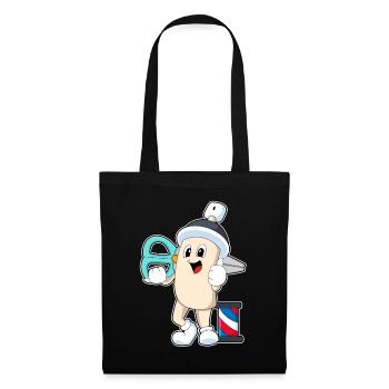 Laca pour coiffure ciseaux - Sac en tissu - noir - Devant