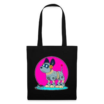 Robot Chien - Sac en tissu - noir - Devant