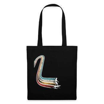 Hydrofoil Surfing Surf Surfer Hydrofoil Surfen - Tote Bag - black - Front