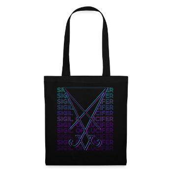 Seal of Lucifer Pentagram Occult Magic - Tote Bag - black - Front