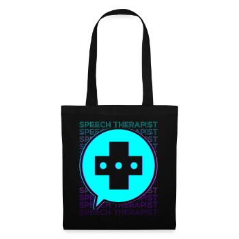 Speech Therapist Speech Therapy Retro - Tote Bag - black - Front