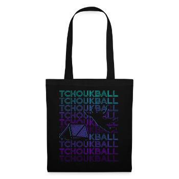 Joueur de Tchoukball Rétro - Sac en tissu - noir - Devant