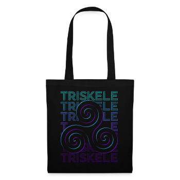 Triskele Triskelion Old Celtic symbol - Tote Bag - black - Front