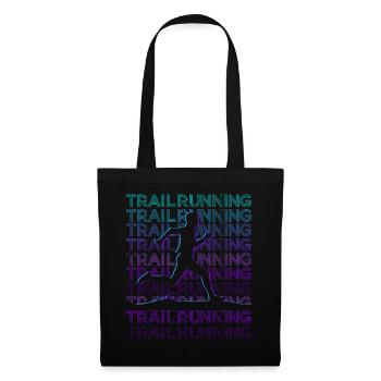 Trail Running Trail Runner Retro - Stoffbeutel - Schwarz - Vorne