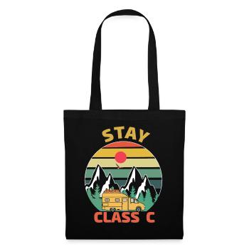 Vintage Stay Camp Camper Motor Home Camping - Tote Bag - black - Front