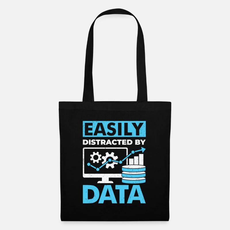 Statistik Data Scientist Statistiker Job Geschenk - Stoffbeutel - Schwarz