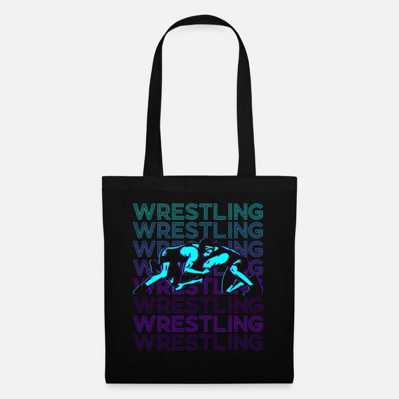 Wrestling Ringer Retro - Tote Bag - black