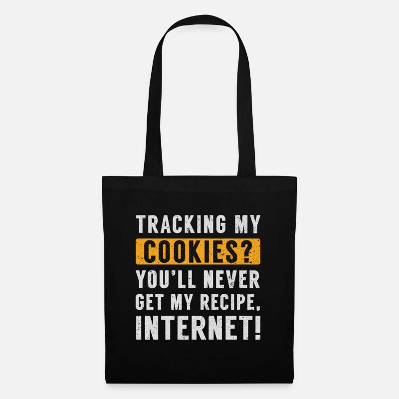 Internet Cookies Web Oma - Stoffbeutel - Schwarz