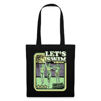 LETS SWIM - BIKINI GIRL - RETRO SUMMER HOLIDAY - Tote Bag - black - Front