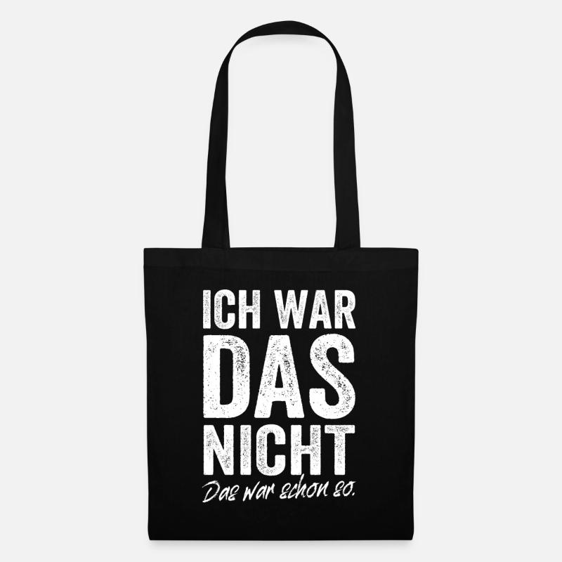 Ich Wars Nicht Das War Schon So Ironie Tollpatsch - Stoffbeutel - Schwarz
