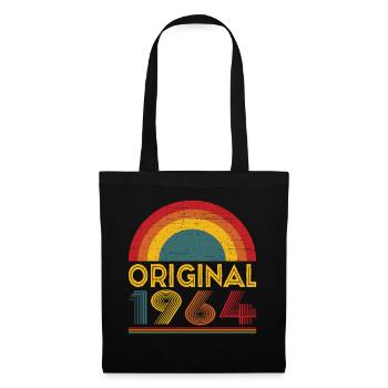 Vintage Original 1964 Cadeau 58ème Anniversaire - Sac en tissu - noir - Devant