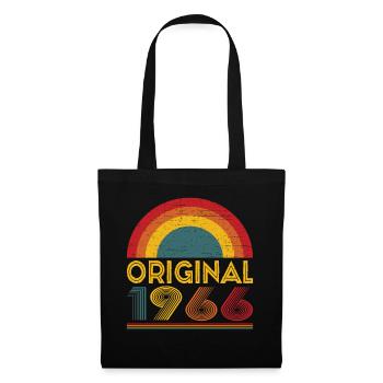 Vintage Original 1966 Cadeau pour 56ème anniversaire - Sac en tissu - noir - Devant