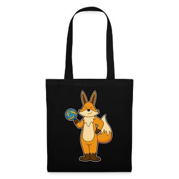 Fox Volleyball Player Volleyball - Tote Bag - black - Front