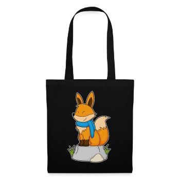 Fox Scarf - Tote Bag - black - Front