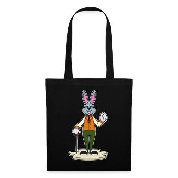 Bunny Pensioner Walking Stick - Tote Bag - black - Front