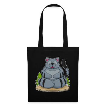 Cat Yoga Fitness Meditation - Tote Bag - black - Front