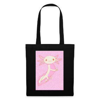 Esthétique pastel danoise Kawaii Axolotl - Sac en tissu - noir - Devant