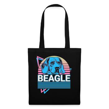 Beagle Retro - Tote Bag - black - Front