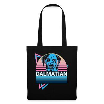 Rétro dalmate - Sac en tissu - noir - Devant