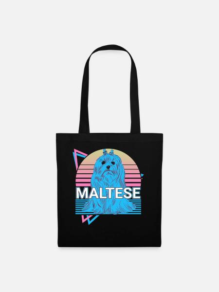 Malteser Retro - Stoffbeutel - Schwarz