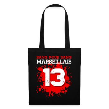 Sang pour Sang Marseillais - Sac en tissu - noir - Devant