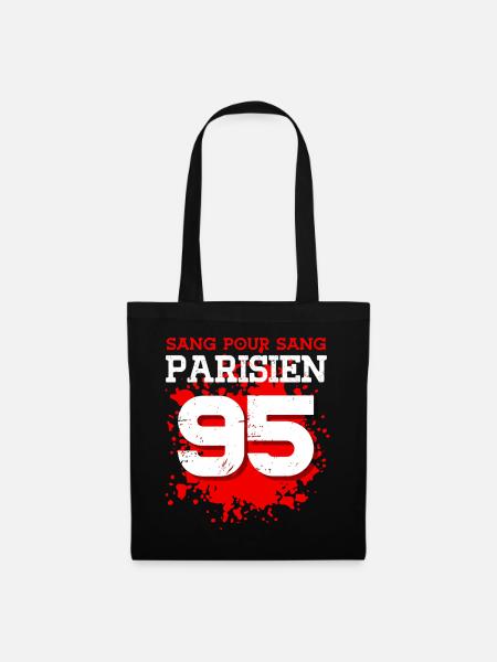 Sang Pour Sang Parisien - 95 - Sac en tissu - noir