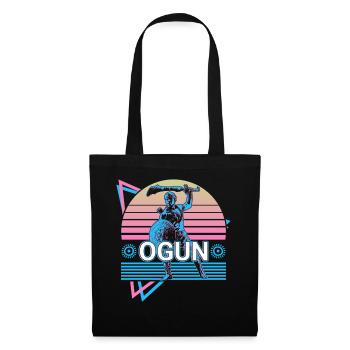 Ogun Orisha Afrikanische Gottheit Yoruba Religion - Stoffbeutel - Schwarz - Vorne