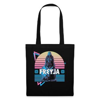 Freyja Freya Déesse nordique Asgard Mytus nordique - Sac en tissu - noir - Devant