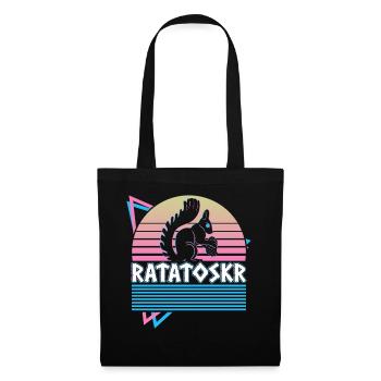 Ratatoskr Squirrel Norse Mythology Retro - Tote Bag - black - Front