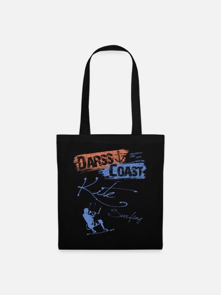 DarssCoast - Kite Surfing - Stoffbeutel - Schwarz