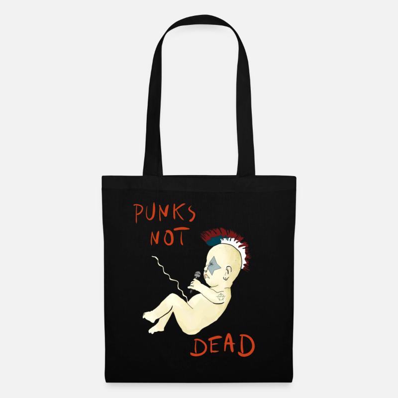 Punks Not Dead - Tote Bag - black