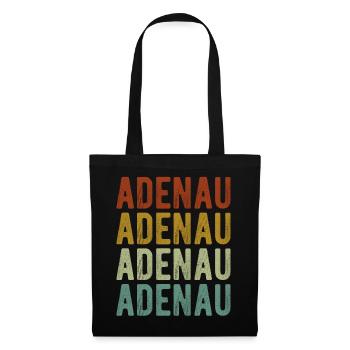 Adenau Stadt Retro Vintage - Stoffbeutel - Schwarz - Vorne