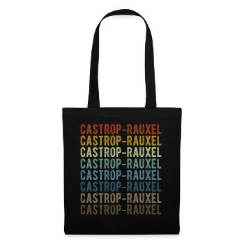Castrop-Rauxel Stadt Retro Vintage - Stoffbeutel - Schwarz - Vorne