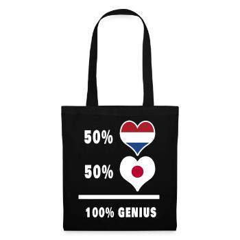 Le Japon et les Pays-Bas génie / GIFT - Sac en tissu - noir - Devant