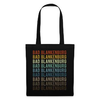 Bad Blankenburg Stadt Retro Vintage - Stoffbeutel - Schwarz - Vorne