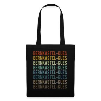 Bernkastel-Kues Stadt Retro Vintage - Stoffbeutel - Schwarz - Vorne