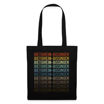 Bietigheim-Bissingen Stadt Retro Vintage - Stoffbeutel - Schwarz - Vorne