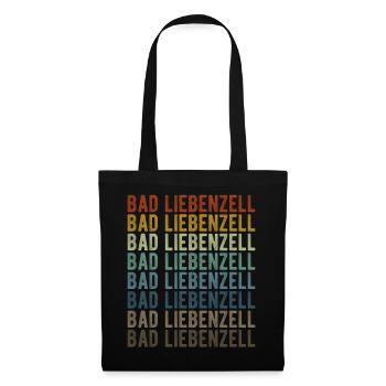 Bad Liebenzell Stadt Retro Vintage - Stoffbeutel - Schwarz - Vorne