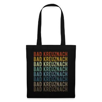 Bad Kreuznach Stadt Retro Vintage - Stoffbeutel - Schwarz - Vorne