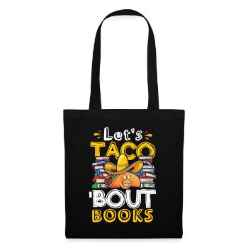Let's Taco Bout Books Book Lovers - Tote Bag - black - Front