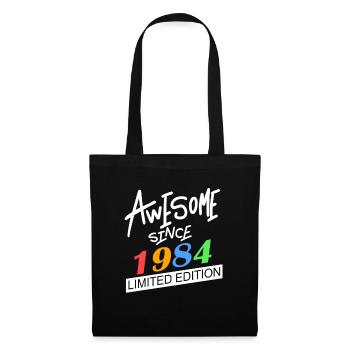1984 - Jahrgang 1984 - Fantastisch seit 1984 - Stoffbeutel - Schwarz - Vorne