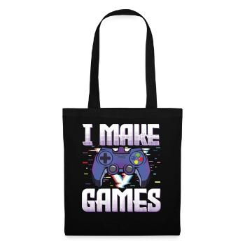 Gamer Je fais des jeux Amateur de jeux vidéo Gaming - Sac en tissu - noir - Devant