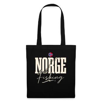 Norvège Pêche à la ligne Pêche - Sac en tissu - noir - Devant