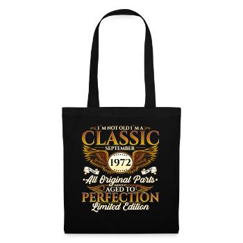Né en 1972 Cadeau d’anniversaire Hommes Septembre - Sac en tissu - noir - Devant